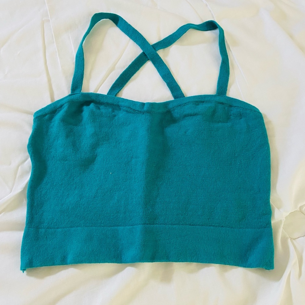 Crop Top w Straps - American Apparel